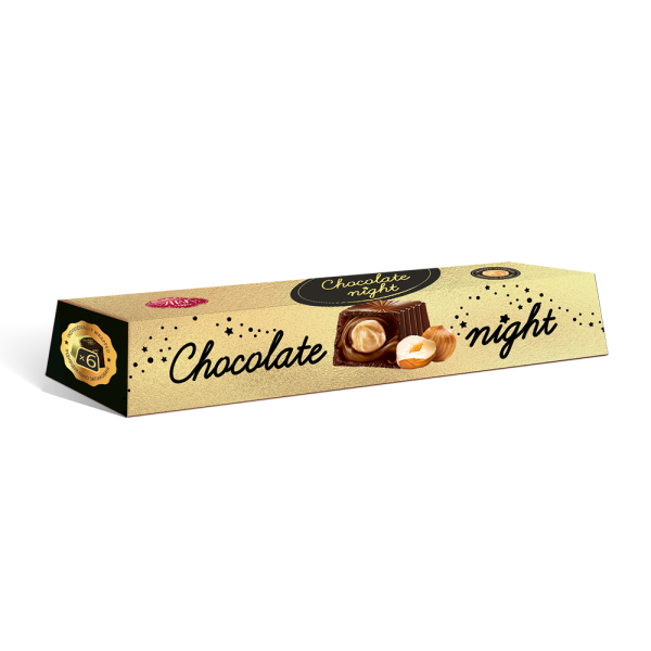 Bonboniéra Chocolate Night s lískovými ořechy 90g