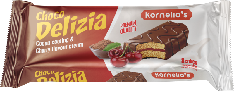 Kornelia´s  Delizia  řez v čokoládě  s třešňovou náplní 240g