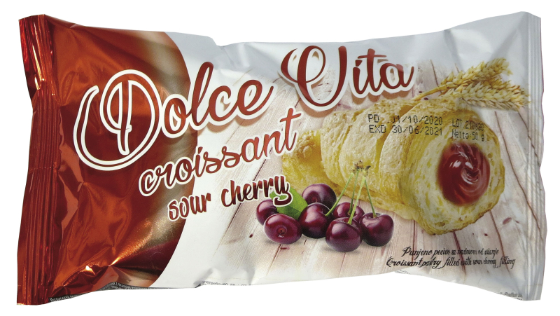 Výprodej - Croissant Dolce Vita s višňovou náplní 50g