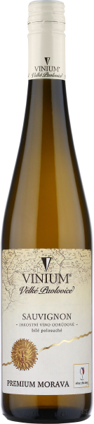 PM-Sauvignon Velké Pavlovice- víno bílé polosuché 0,75l; 12% alk.