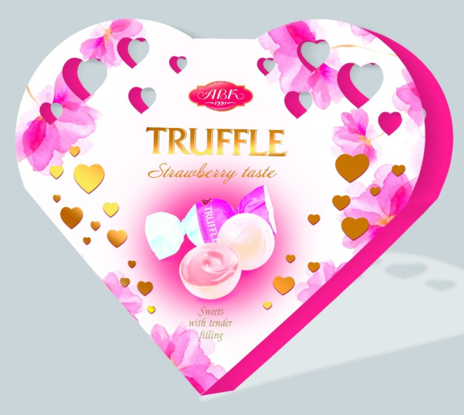 AVK Sweets Truffle s jahodovou náplní 100g