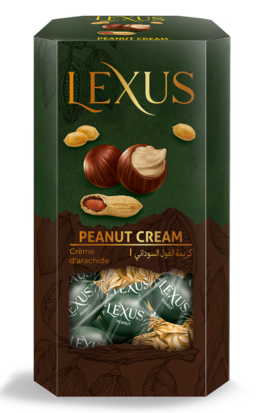 Lexus box 140g kakaové bonbóny s arašídovou náplní