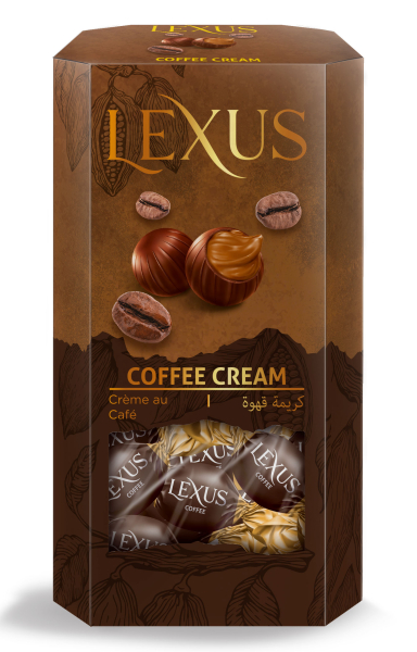 Lexus box 140g kakaové bonbóny s kávovou náplní