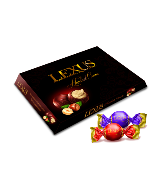 Lexus bonboniéra 150g kakaové bonbóny s lískooříškovou náplní