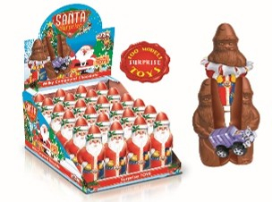 Santa kakaová figurka s překvapením 60g
