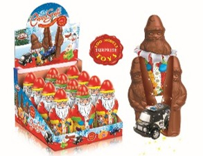 Santa kakaová figurka s překvapením 120g