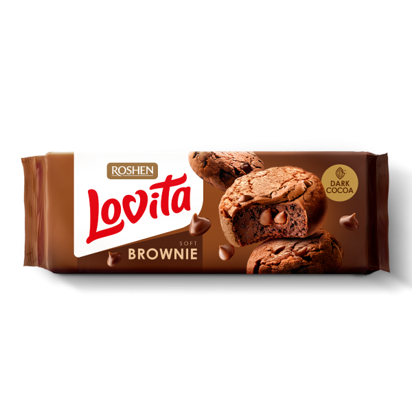 Roshen Lovita brownie sušenky s kakaem  152g