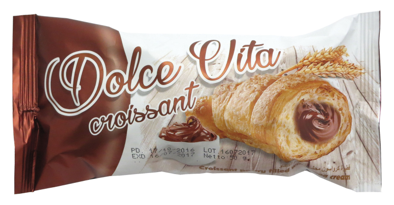 Dolce Vita Croissant s kakaovou náplní 50g