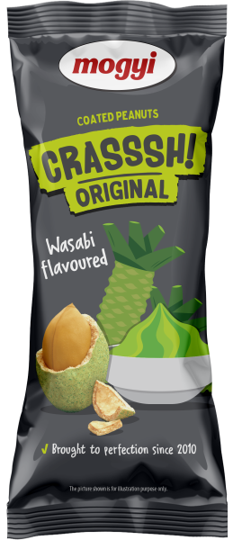 Mogyi Crasssh arašídy v těstíčku - wasabi 60g 
