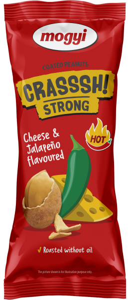 Výprodej - Arašídy v těstíčku - sýr a  jalapeňo 60g (1x30ks)