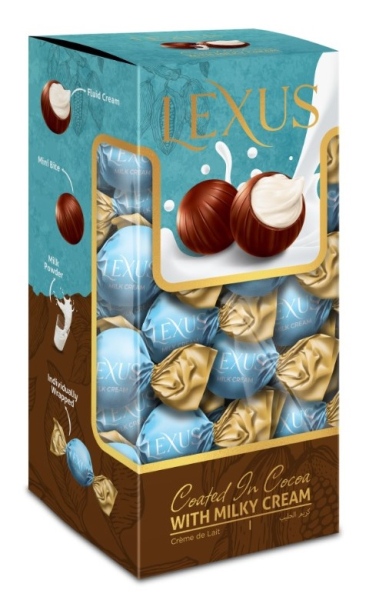 Lexus kakaové bonbóny s mléčnou náplní 190g 