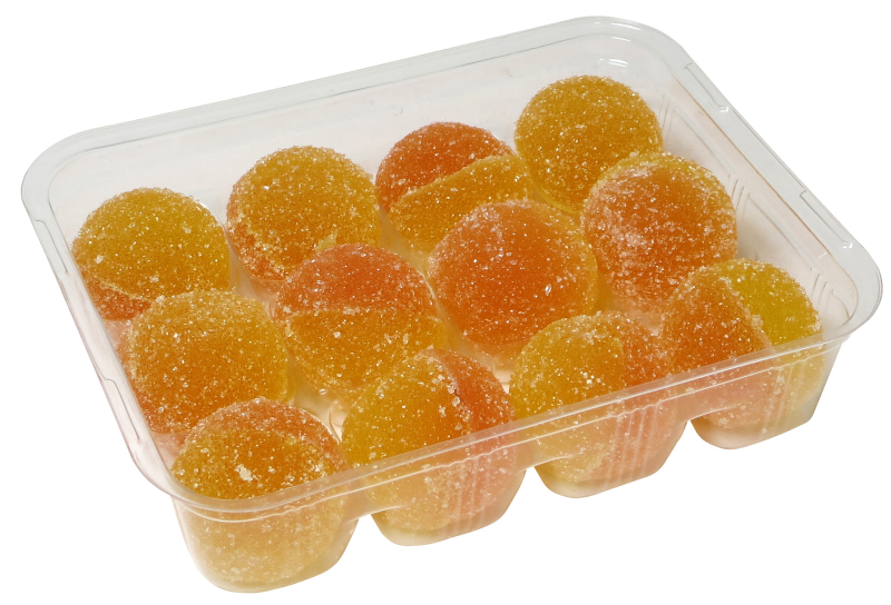 Výprodej - Klim želé Fruit Ball pomerančové kuličky 245g