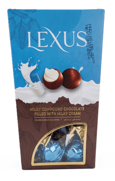 Lexus box 140g kakaové bonbóny s mléčnou náplní 