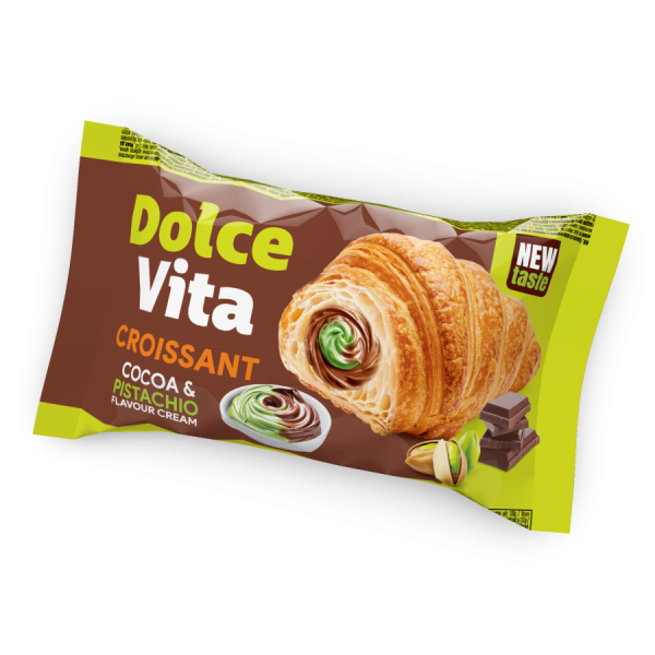 Dolce Vita Croissant s kakaovo-pistáciovou náplní 50g