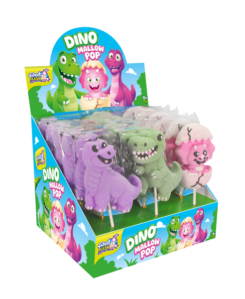 Lízátko Dino marshmallow 45g