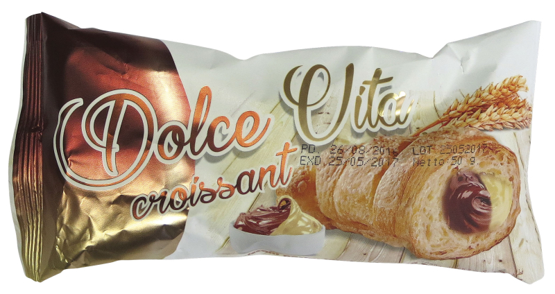 Výprodej - Dolce Vita Croissant s kakaovo-vanilkovou náplní 50g