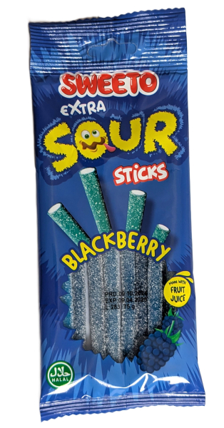 Výprodej - Sweeto želé kyselé pendreky s ostružinovou příchutí 75g