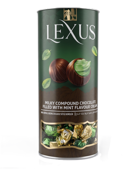 Lexus dóza 500g - kakaové bonbóny s mátovou náplní 