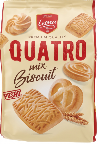 Leona Quatro mix čajové sušenky  300g