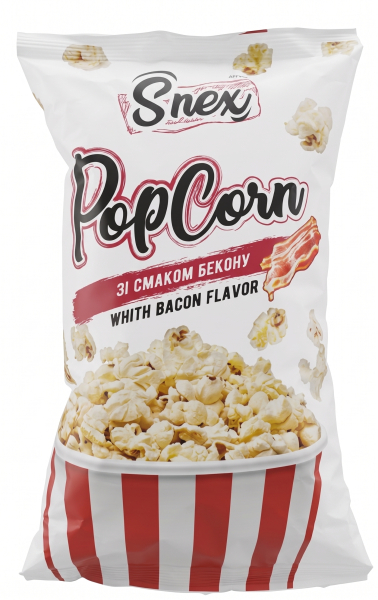 Snex popcorn s příchutí slaniny 60g