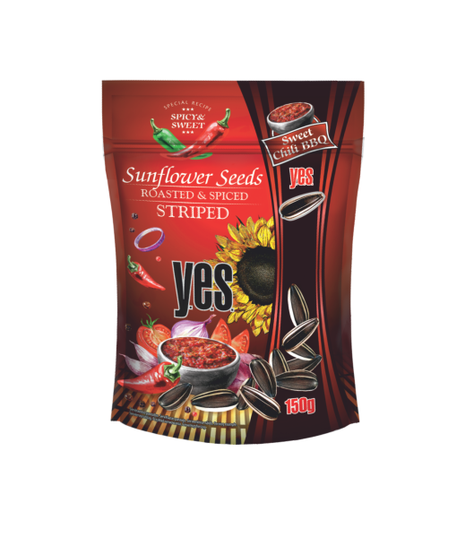Výprodej - Granex pražená slunečnicová semena s pálivým kořením a kouřovým aroma 150g