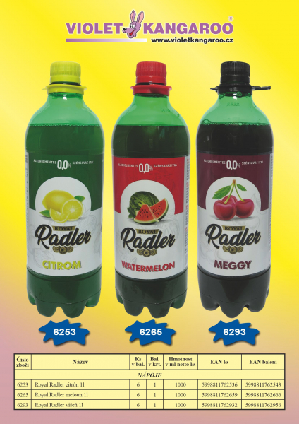Radler Royal meloun 1l