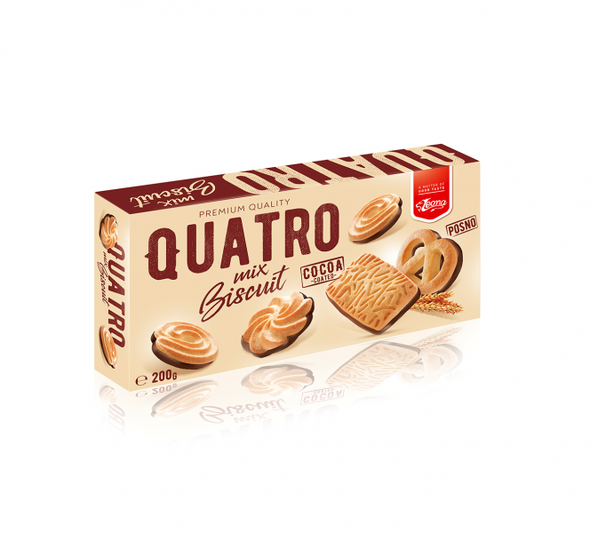 Leona sušenky Quatro 200g polomáčené