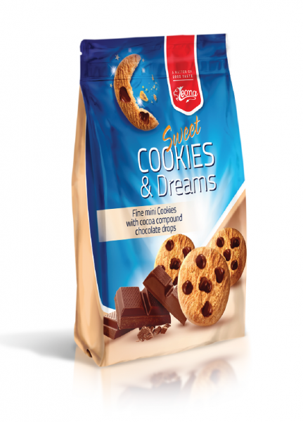 Leona cookies sušenky 130g s kousky čokolády