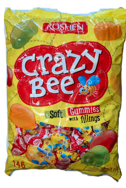 Roshen Crazy bee Fruity - ovocné plněné želé 1kg