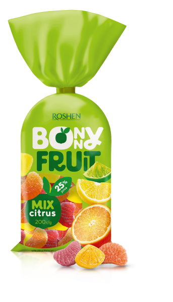Roshen Bonny Fruit- Citrus mix 200g 