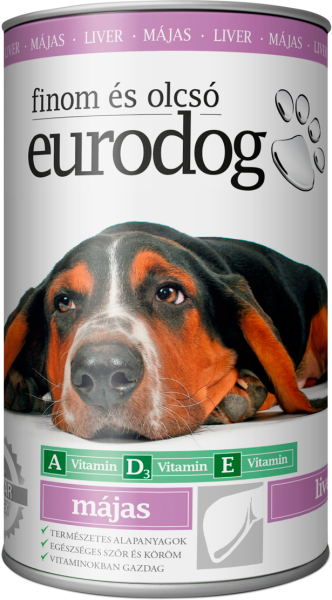 Eurodog játrová konzerva 415g