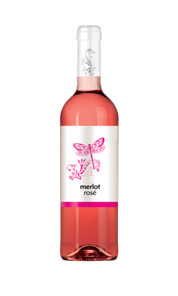 Vážka Merlot Rosé suché růžové víno 0,75l