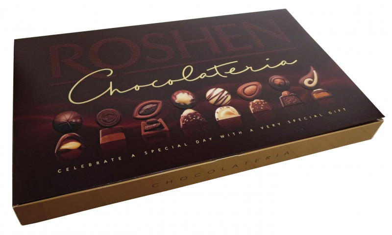 Roshen Chocolateria bonboniéra tmavá 194g