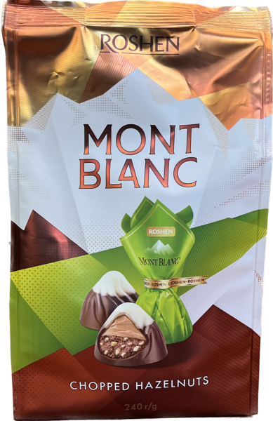 Roshen bonboniéra Mont Blanc hořká čokoláda s nasekanými ořechy 240g 