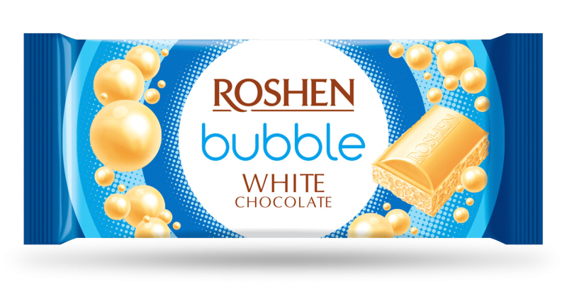 Roshen BUBBLE bílá čokoláda 80g