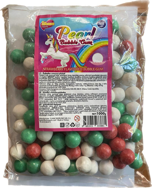 Jednorožec perlová žvýkačka s ovocnou příchutí 1kg 